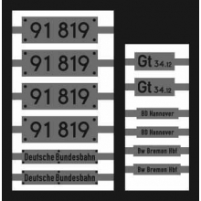 Weinert 91041 - Neusilberschilder für 91 819