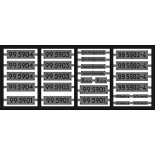 Weinert 91044 - Neusilberschilder für 99 5901, 99 5903, 99 5904, 99 5902-4