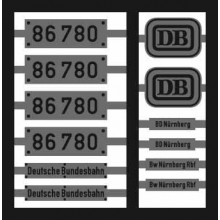 Weinert 91066 - Neusilberschilder für 86 780