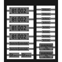 Weinert 91069 - Neusilberschilder für 81 002