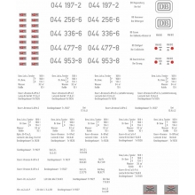 Weinert 91090 - Schiebebild-Beschriftung für BR 44