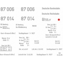 Weinert 91091 - Schiebebild-Beschriftung für BR 87