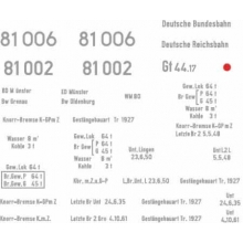 Weinert 91092 - Schiebebild-Beschriftung für BR 81