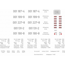 Weinert 91093 - Schiebebild-Beschriftung für BR 001Neubau