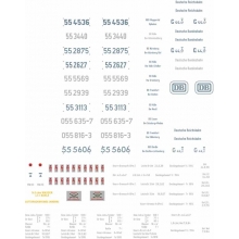 Weinert 91117 - Schiebebild-Beschriftung für BR 55