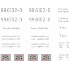 Weinert 91118 - Schiebebild-Beschriftung für HSB-C-Lok 99 6102