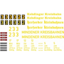 Weinert 91123 - Schiebebild-Beschriftung für Kehdinger Kreisbahn