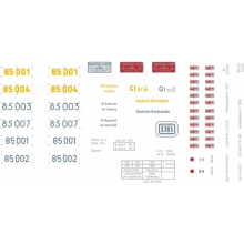 Weinert 91128 - Schiebebild-Beschriftung für BR 85