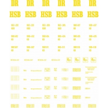 Weinert 91136 - Schiebebild-Beschriftung für HSB-Rekowagen