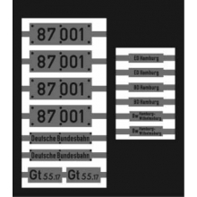 Weinert 91140 - Neusilberschilder für 87 001