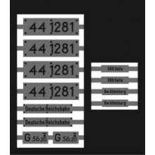 Weinert 91157 - Neusilberschilder für 44 1281