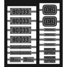 Weinert 91173 - Neusilberschilder für 80 033