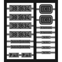 Weinert 91186 - Neusilberschilder für 38 3634