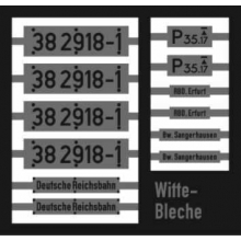 Weinert 91190 - Neusilberschilder für 38 2918-1