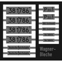 Weinert 91191 - Neusilberschilder für 38 1786