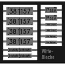 Weinert 91193 - Neusilberschilder für 38 1157