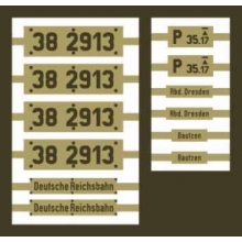 Weinert 91197 - Messingschilder für 38 2913