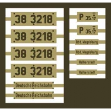 Weinert 91198 - Messingschilder für 38 3218