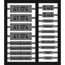 Weinert 91223 - Neusilberschilder für 41 174