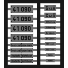 Weinert 91225 - Neusilberschilder für 41 090