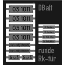 Weinert 91228 - Neusilberschilder für 03 1011