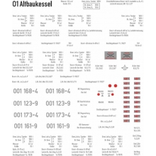 Weinert 91238 - Schiebebild-Beschriftung für BR 01 Altbau