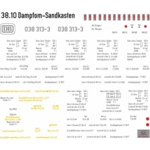 Weinert 91239 - Schiebebild-Beschriftung für BR 38.10 zweidomig