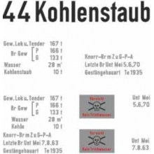 Weinert 91242 - Schiebebild-Beschriftung für Kohlenstaubtender