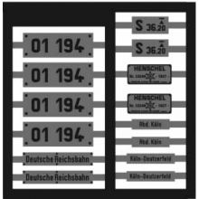 Weinert 91252 - Neusilberschilder für 01 194