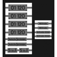 Weinert 91253 - Neusilberschilder für 01 120