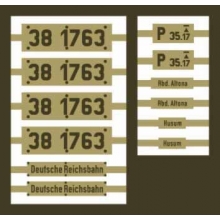 Weinert 91270 - Messingschilder für 38 1763