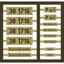 Weinert 91273 - Messingschilder für 38 1716