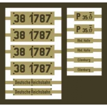 Weinert 91275 - Messingschilder für 38 1787