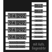 Weinert 91295 - Neusilberschilder für 94 1292