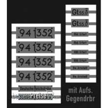 Weinert 91296 - Neusilberschilder für 94 1352