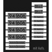 Weinert 91298 - Neusilberschilder für 94 1606