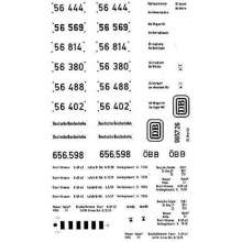 Weinert 9131 - Schiebebild-Beschriftung für BR 56