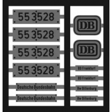 Weinert 91313 - Neusilberschilder für 55 3528