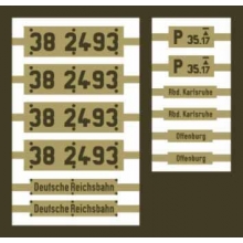 Weinert 91338 - Messingschilder für 38 2493