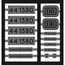 Weinert 91354 - Neusilberschilder für 44 1380