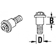 Weinert 92207 - Sechskant-Schraube M 1,4 kurz