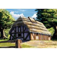 Zvezda 928532 - 1/72 House with thatched roof