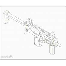 Trumpeter 00523 - 1:35 German Firearms Selection-MP7 (6 guns)