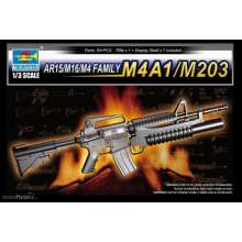 Trumpeter 01909 - 1:3 AR15/M16/M4 Family-M4A1/M203