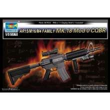 Trumpeter 01914 - 1:3 AR15/M16/M4 FAMILY-MK.18 Mod o CQBR