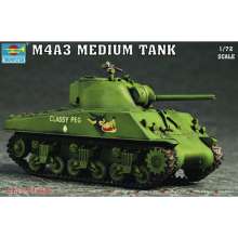 Trumpeter 07224 - 1:72 M4A3 Tank