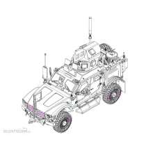 Trumpeter 07413 - 1:72 US M1240 M-ATV MRAP