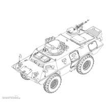 Trumpeter 07440 - M706 Commando Armored Car Product Improved