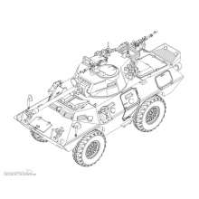 Trumpeter 07442 - LAV-150 APC 90mm Mecar Gun