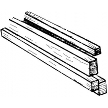 Weinert 9370 - Holzleisten 0,6 × 3 mm